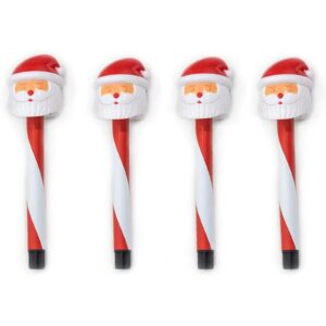NEKEPY 4 Pack Solar Christmas Lights Outdoor Waterproof Landscape LED Light (Santa Claus)